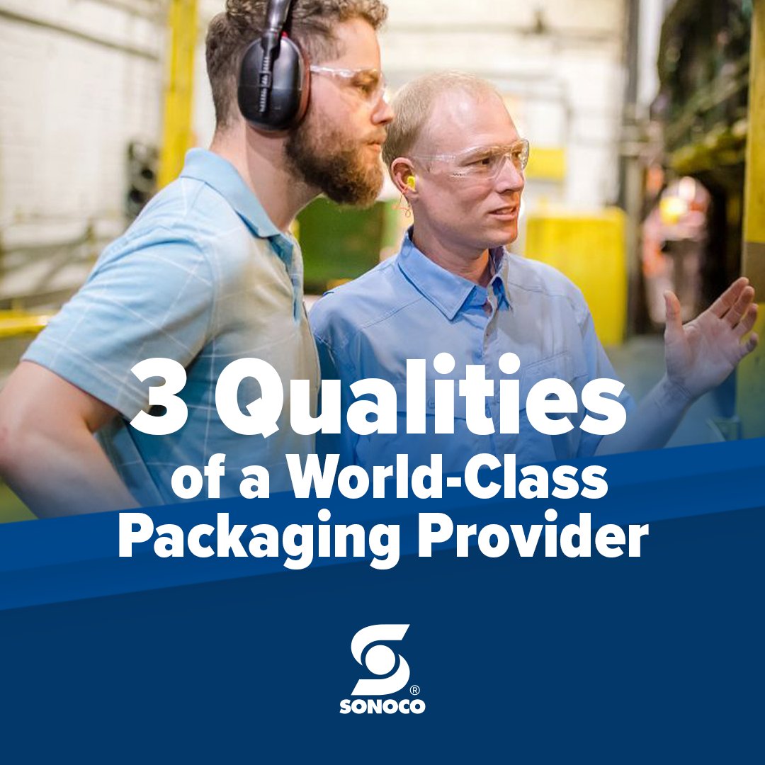 What makes a packaging provider world-class? The right packaging partner provides stability and reach, ease of doing business and sustainability. Learn what world-class packaging looks like in this video: sonoco.me/3ONRpQz.

#BetterPackagingBetterLife #PackagingSolutions