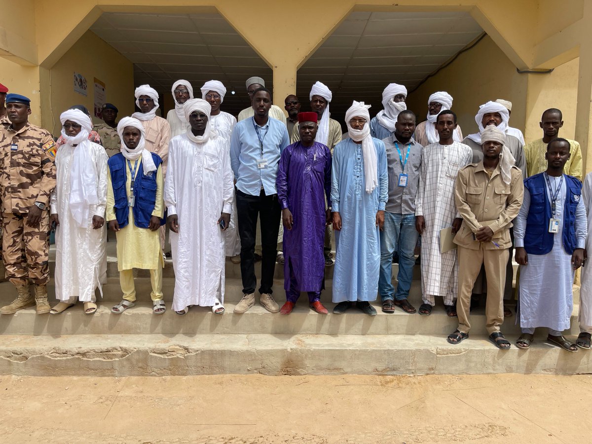IOM Chad 🇺🇳 (@iomchad) on Twitter photo Last week, IOM launched a project to support Local Peace Commissions in Northern #Chad.
Funded by <a href="/UNPeacebuilding/">United Nations Peacebuilding</a>, the project aims to support the establishment of local peace committees & enhance trust between authorities and communities
#InvestInPeace🕊️ Last week, IOM launched a project to support Local Peace Commissions in Northern #Chad.
Funded by <a href="/UNPeacebuilding/">United Nations Peacebuilding</a>, the project aims to support the establishment of local peace committees & enhance trust between authorities and communities
#InvestInPeace🕊️