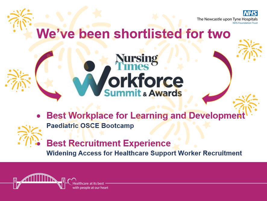 🎉Delighted to be shortlisted twice in this year’s <a href="/NursingTimes/">Nursing Times</a> Workforce Summit &amp; Awards. Congratulations to everyone involved for such great recognition 💫#Teamwork💫