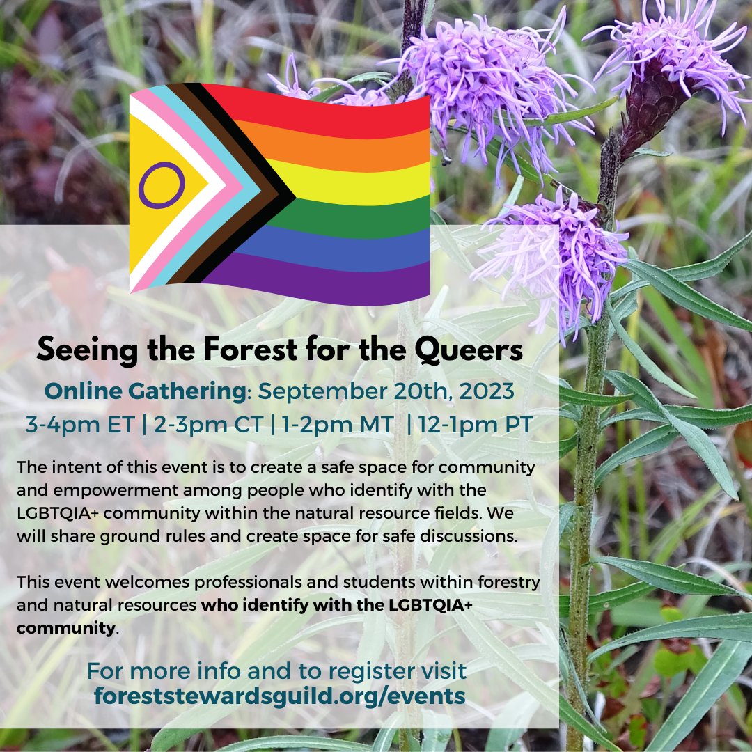 Seeing the Forest for the Queers: September Gathering

The theme of this event is “Queer Joy!”

Learn more and Register here: us02web.zoom.us/meeting/regist…