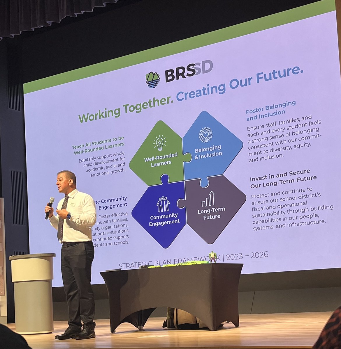 BRSSD is kicking off 23-24 <a href="/Oracle/">Oracle</a> for a district wide professional development day. <a href="/DanDeguara/">Dan Deguara</a> leads us with our guiding framework! Working together. Creating our future.