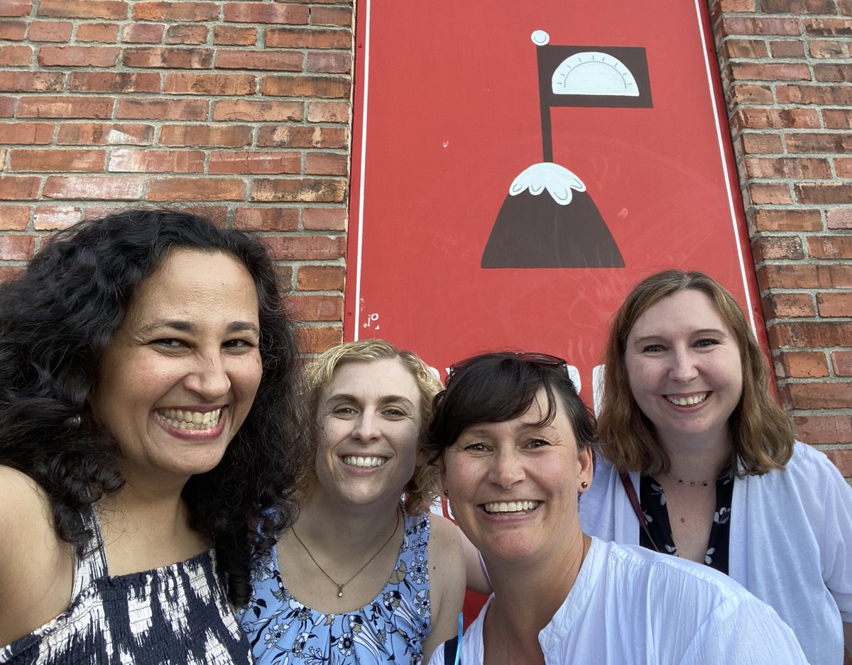 k_s_powers's tweet photo. I had an awesome time at last month’s @CBusBookFest . 😄 I moderated 2 panels, gave a talk on kidlit books &amp; @scbwi, helped at the @Ohioana booth, made new #kidlit friends, &amp; got to spend tons of time with the always-lovely @rajanilarocca ! Can’t wait for the next one! ❤️📚 https://t.co/fXGkwxeXYc