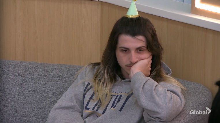 BB_Reax's tweet photo. unhappy in a party hat reaction pics #bb24 #cbb3 https://t.co/3q7BESTAcy
