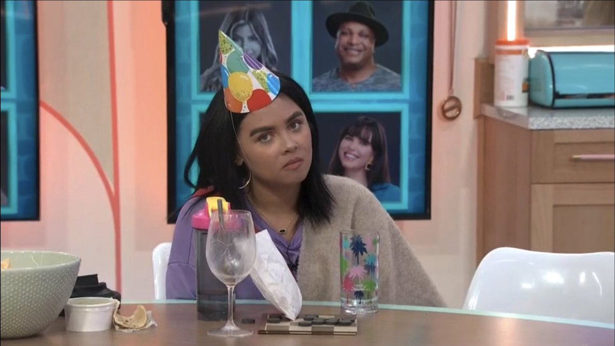 BB_Reax's tweet photo. unhappy in a party hat reaction pics #bb24 #cbb3 https://t.co/3q7BESTAcy