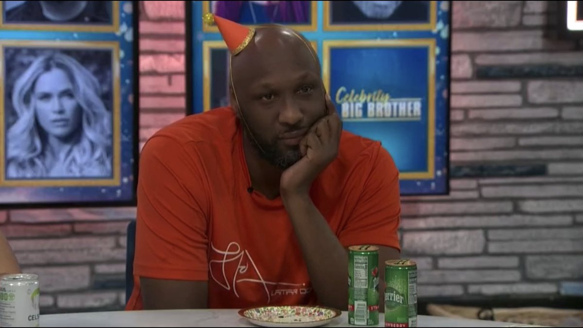 BB_Reax's tweet photo. unhappy in a party hat reaction pics #bb24 #cbb3 https://t.co/3q7BESTAcy