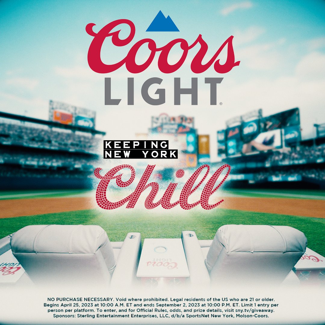 SNY (@snytv) on Twitter photo 🚨 TONIGHT 🚨
If Carlos Carrasco strikes out at least 4 batters, two lucky fans will win 2 tickets EACH to the Coors Light Silver Seats at Citi Field on August 29.
💥 REPOST 💥 this for your chance to win!
Thank you <a href="/CoorsLight/">Coors Light</a> for providing this exclusive access. 🚨 TONIGHT 🚨
If Carlos Carrasco strikes out at least 4 batters, two lucky fans will win 2 tickets EACH to the Coors Light Silver Seats at Citi Field on August 29.
💥 REPOST 💥 this for your chance to win!
Thank you <a href="/CoorsLight/">Coors Light</a> for providing this exclusive access.