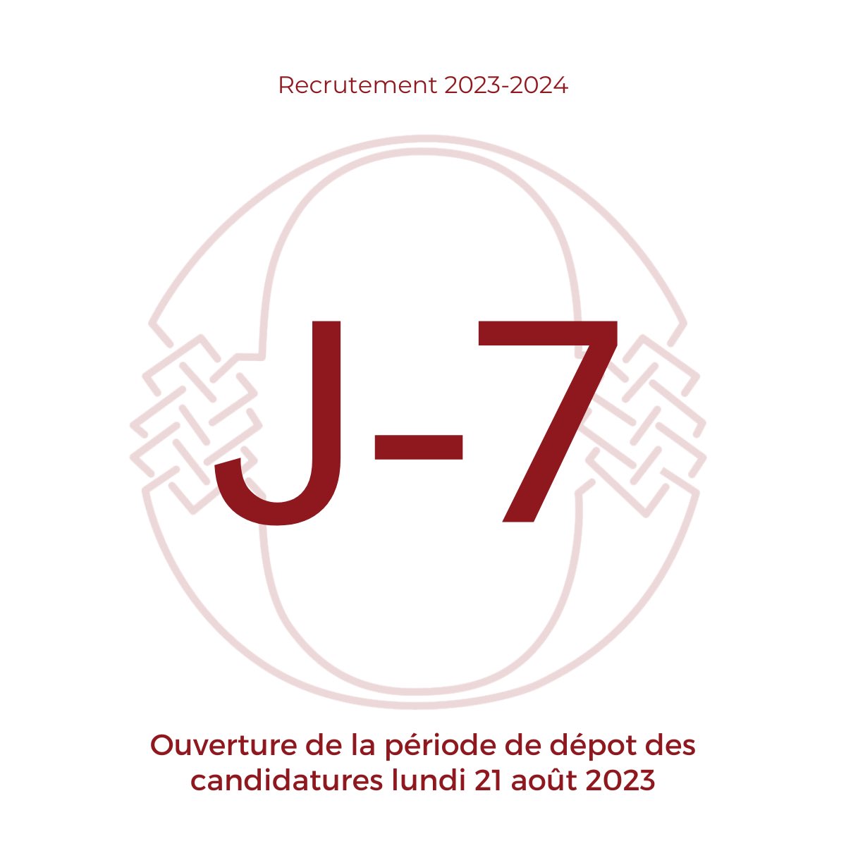 [RECRUTEMENTS]

L’ouverture des recrutements 2023/2024 pour la Conférence Olivaint approche, le lundi 21 août prochain, à votre tour de candidater pour rejoindre la Conférence !

Tous les attendus et modalités sont à retrouver sur notre site : conferenceolivaint.fr/recrutement/