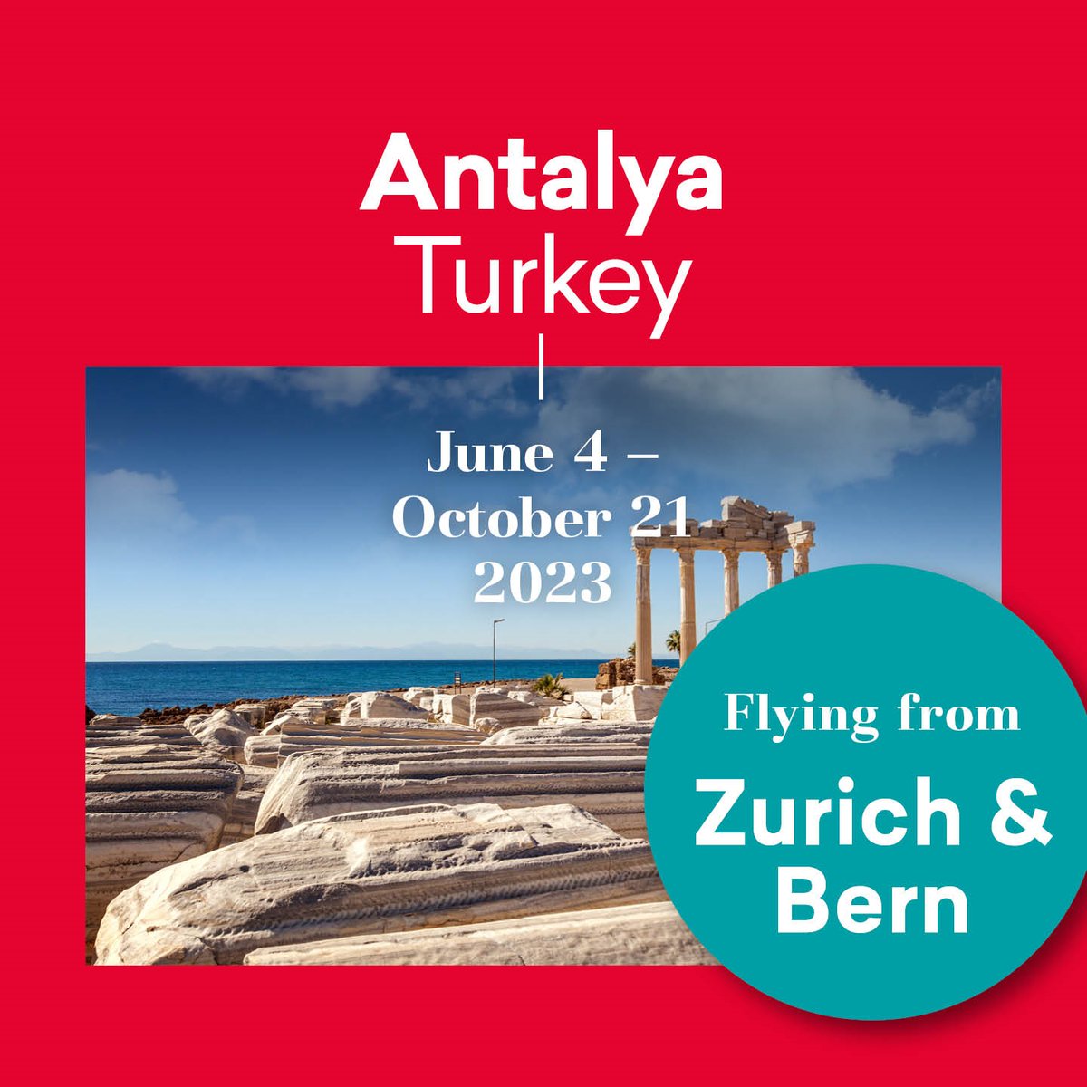 Explore Authentic Turkish Charm in Antalya 🇹🇷! Experience the real essence of this lively city, where you can wander through bustling bazaars, admire historical wonders and find tranquility by the sea🌊. 💻 Book your flight today: helvetic.com ✈ [LINK IN BIO]