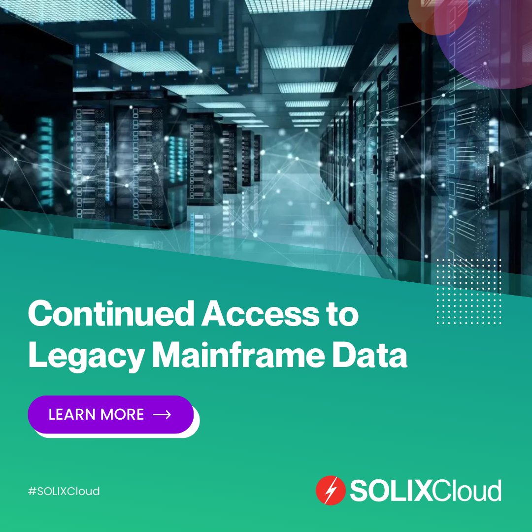 solixbigdata's tweet photo. SOLIXCloud provides real-time access to archived data via text search, custom reports, forms, SQL, and saved queries.
Learn more 👉 https://t.co/gBlbjvLFTc
#mainframemodernization #legacymodernization #sqldatabase #sql #customreports #realtimedata #solixcloud https://t.co/0y6RLcEcea