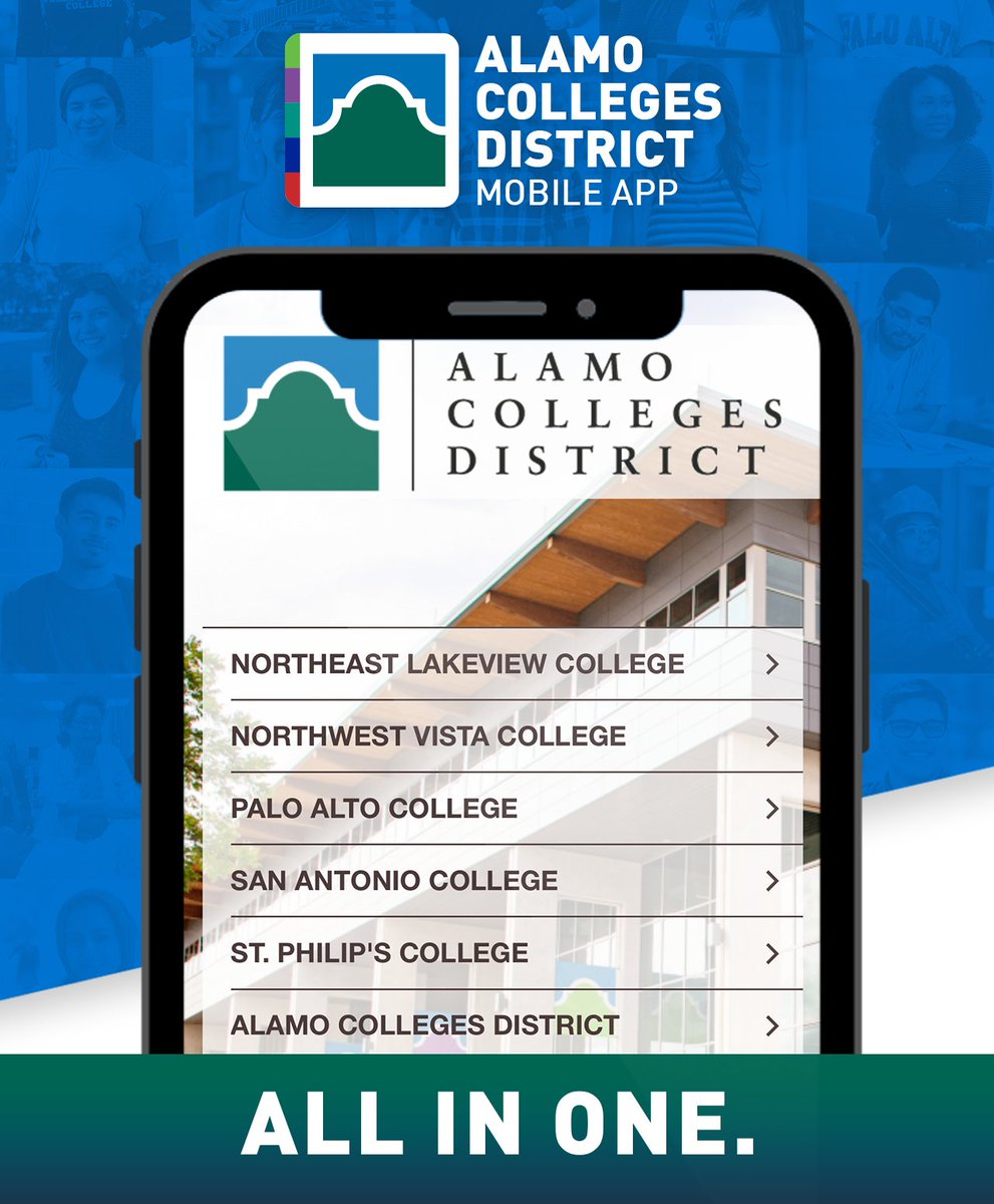 SAC_PR's tweet photo. Unlock mobile access in our new ACD Mobile App! By downloading the app and logging into ACES, students can quickly access information like class schedules, grades, account balances, financial aid information, and more.

#MobileApp #CollegeStudent #SACProud #SanAntonioCollege https://t.co/Qc5XKN2KIA