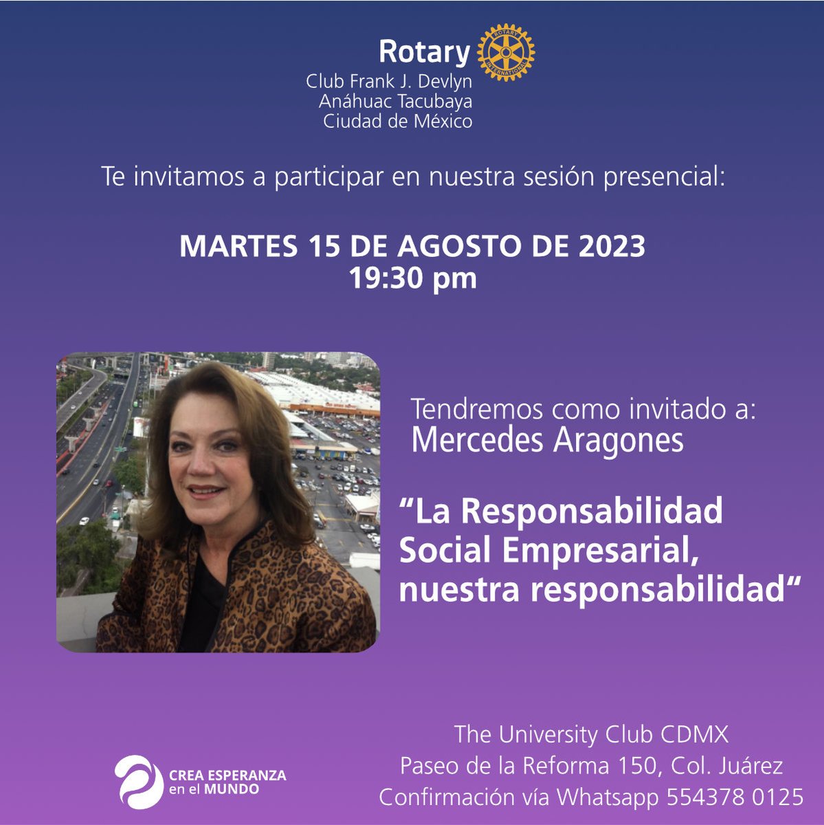 RotaryAnahuacT's tweet image. #SomosRotary #ClubFrankDevlynAnahuacTacubaya #creaesperanzaenelmundo