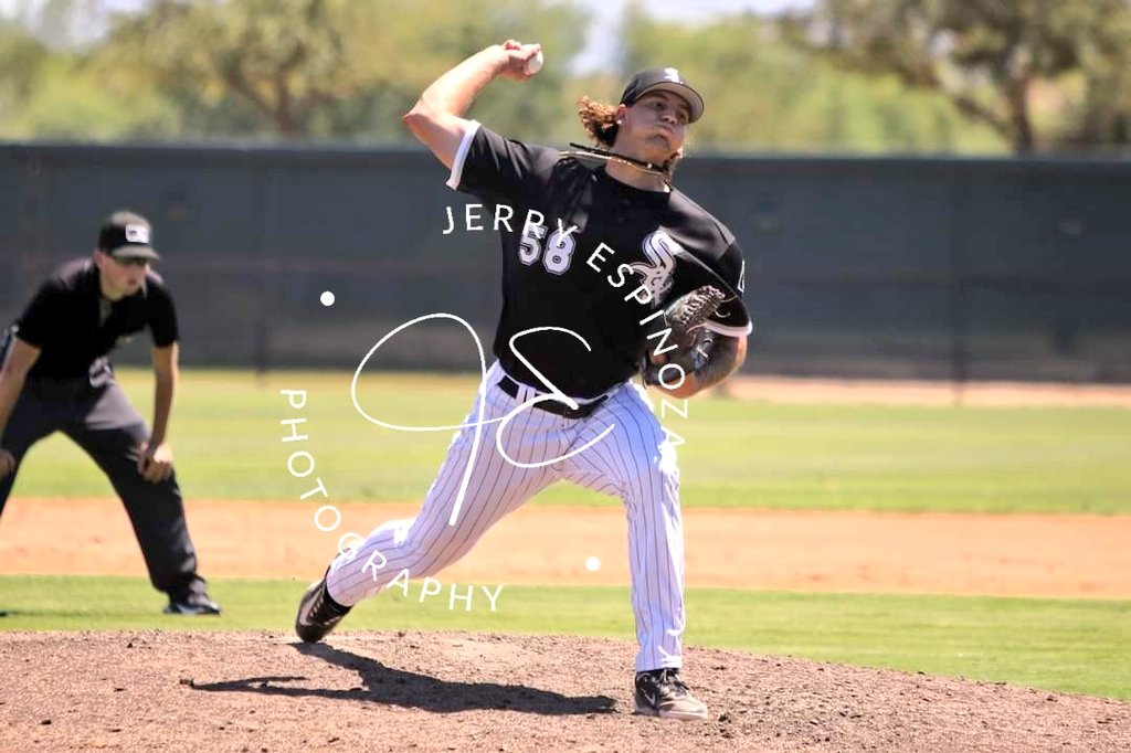 JEspinoza1634's tweet photo. Chicago White Sox 2023 NDFA out of North Dakota State University Carson Jacobs 8/12/23. Jacobs tossed an inning allowing one hit, one BB, struck out 3. Hes now struck out 7 in 3 innings in Arizona Complex League. https://t.co/9khYWSyJPh