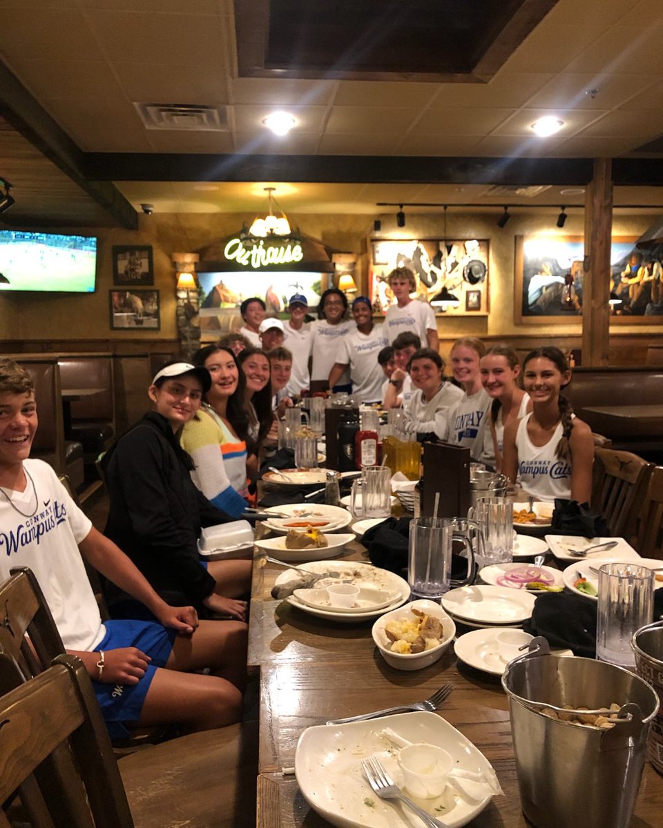 A HUGE thank you to the Conway Area Tennis Association for sponsoring our CHS tennis team dinner Thursday night after over 8 straight hours of tennis in Searcy! We are grateful for your support of our program!