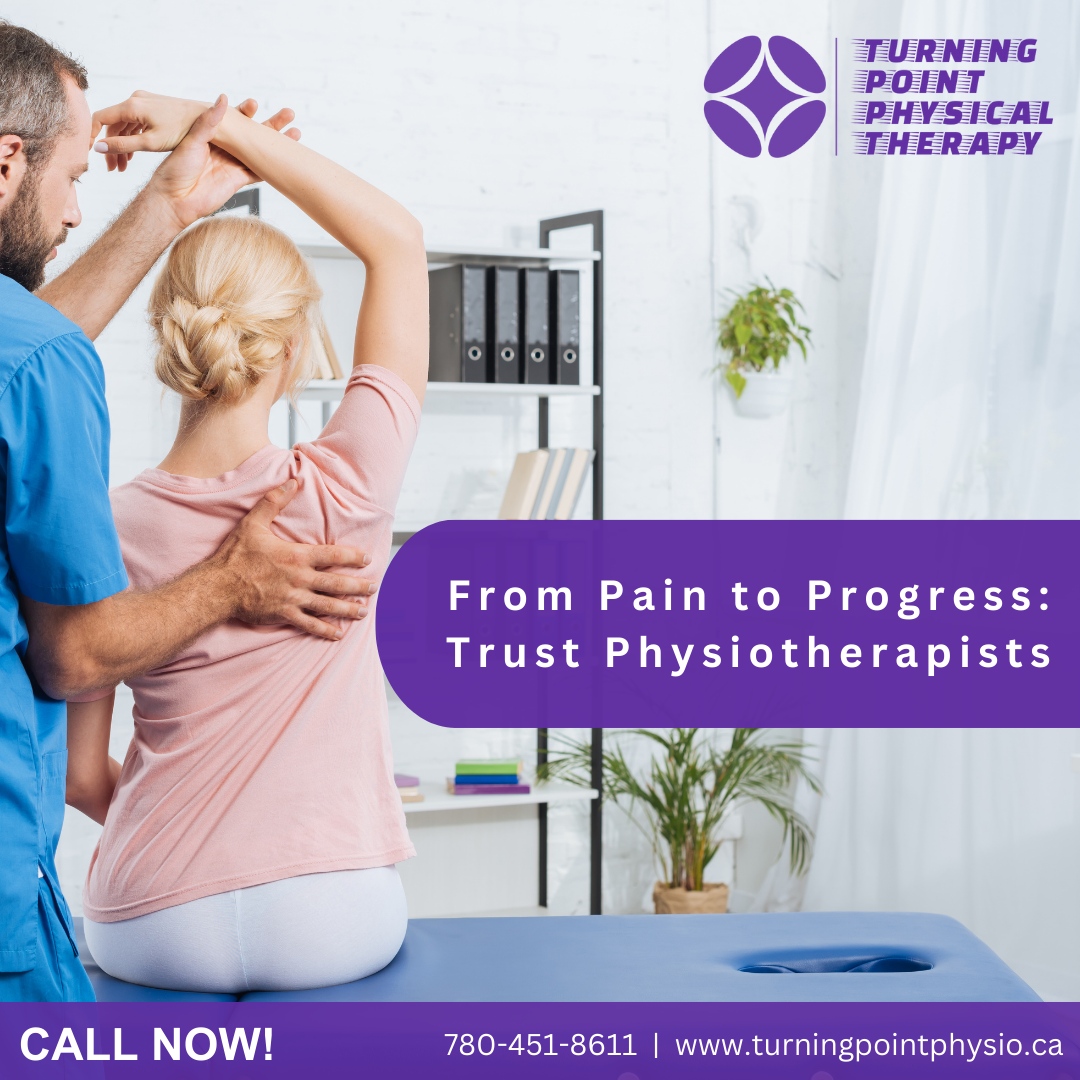 🩹🏋️‍♀️ From Pain to Progress: Put your trust in our skilled physiotherapists at Turning Point Physical Therapy. 

We'll guide you on your journey towards healing, recovery, and a stronger future. 💪🏻💙 

#PainToProgress #TrustTheExperts