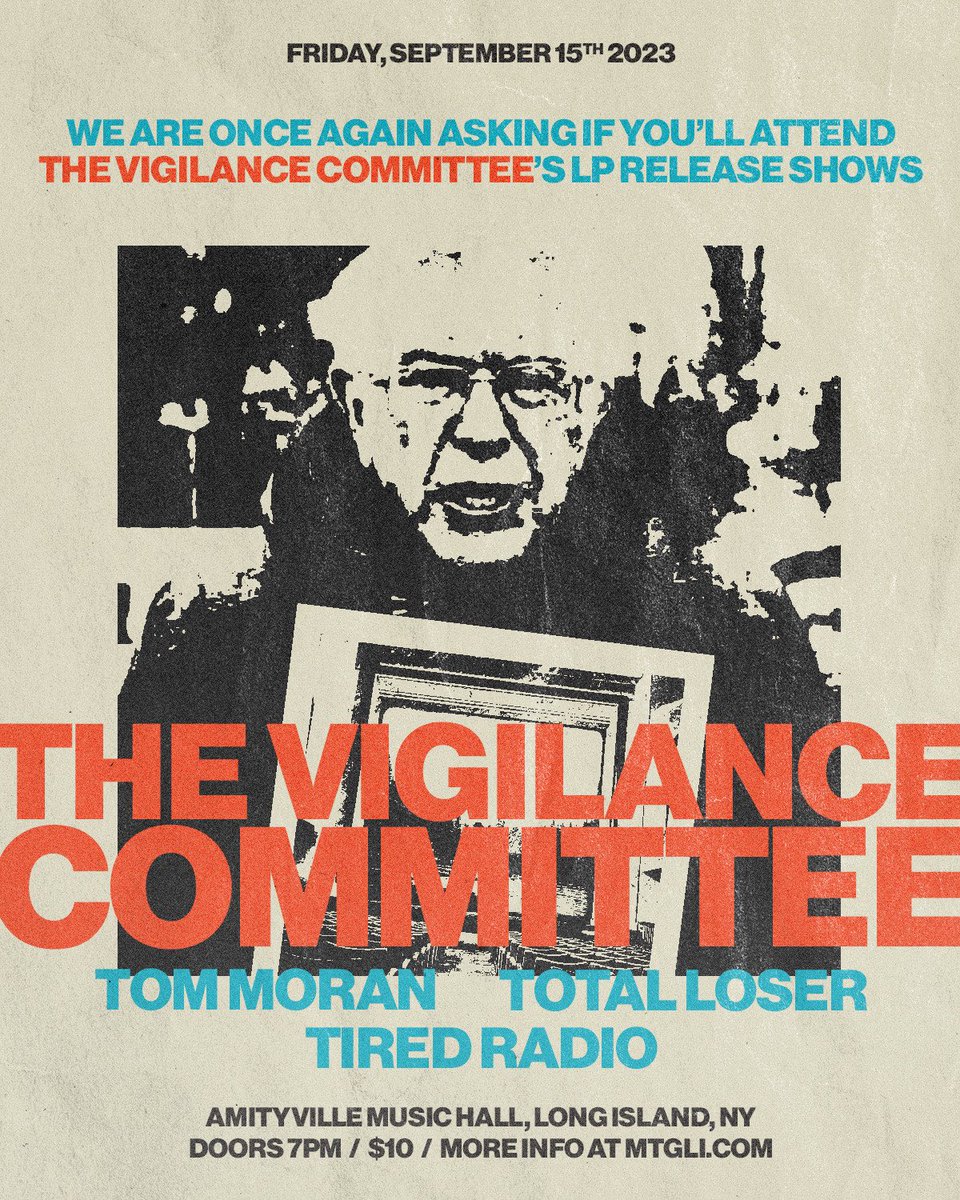 Miles To Go Presents (@milestogoli) on Twitter photo NEW SHOW ANNOUNCEMENTS
10/6 at @AmityvilleMH
Godseyes record release show
Meadows
Karma Versa
Dredd
🎟️: dice.fm/event/qwwe9-go…
9/15 at AMH
<a href="/TheVigCom/">The Vigilance Committee</a>
@tommorantunes
<a href="/totalloserband/">total loser</a>
Tired Radio
🎟️: dice.fm/event/eymqo-th… NEW SHOW ANNOUNCEMENTS
10/6 at @AmityvilleMH
Godseyes record release show
Meadows
Karma Versa
Dredd
🎟️: dice.fm/event/qwwe9-go…
9/15 at AMH
<a href="/TheVigCom/">The Vigilance Committee</a>
@tommorantunes
<a href="/totalloserband/">total loser</a>
Tired Radio
🎟️: dice.fm/event/eymqo-th…