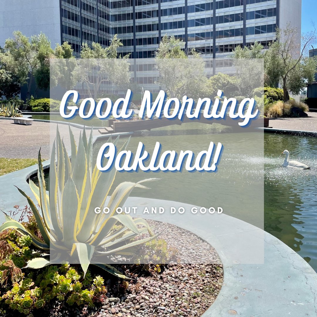 Good Morning Oakland! #GoOutandDoGood

📸: Rhonnel Sotelo