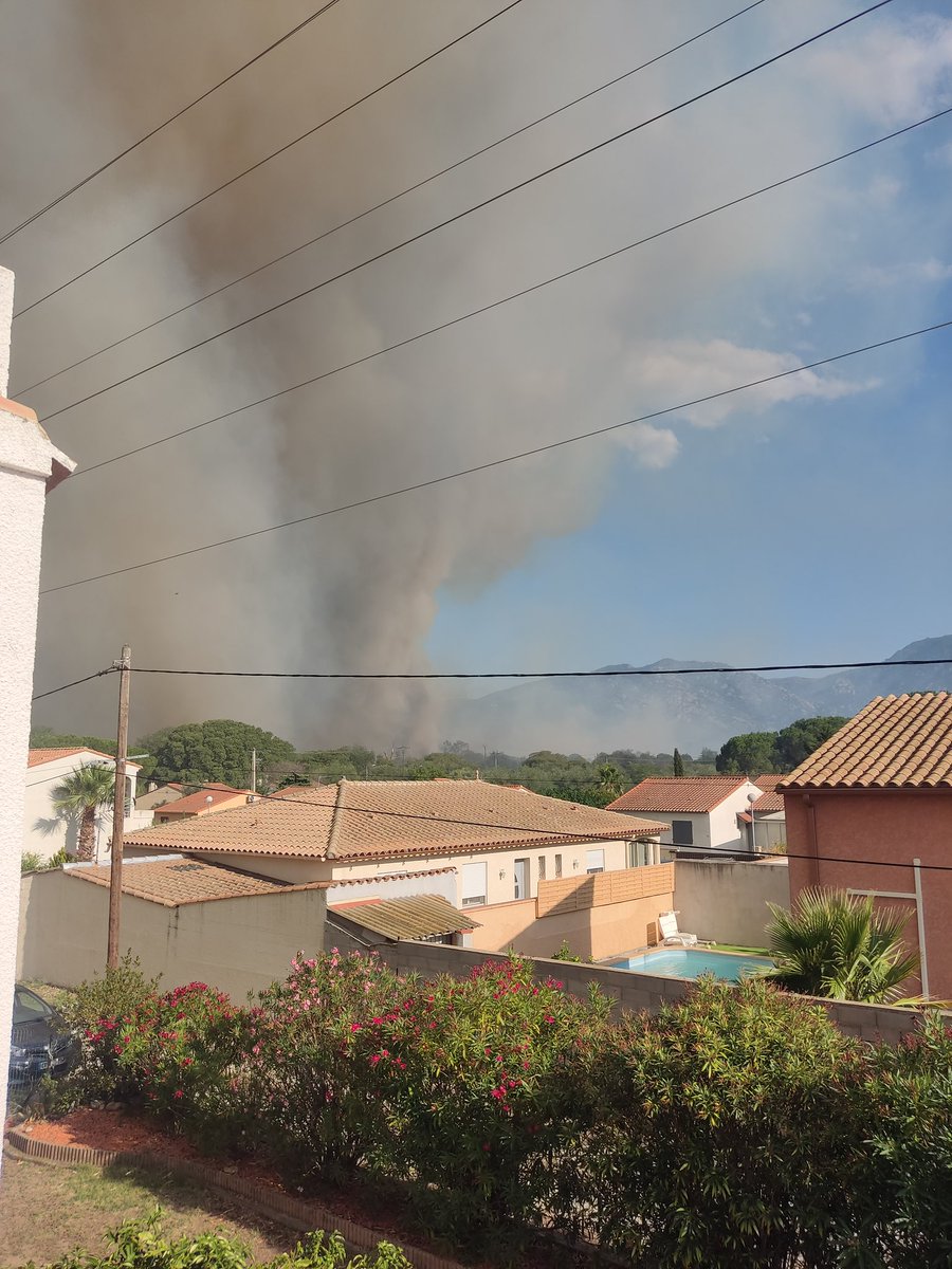 FeuxdeForet_FR's tweet photo. 🔴 Un important départ de feu a été signalé sur la commune de Saint-André (66).

Pour votre sécurité, évitez le secteur et facilitez l’accès aux services de secours.

@SDIS66 
@lindependant @BFMTV @PompiersFR @franceinfo @Prefet66

Les dernières infos 👇🏼
https://t.co/aXnQU3RMzJ https://t.co/TUroUdMUSy