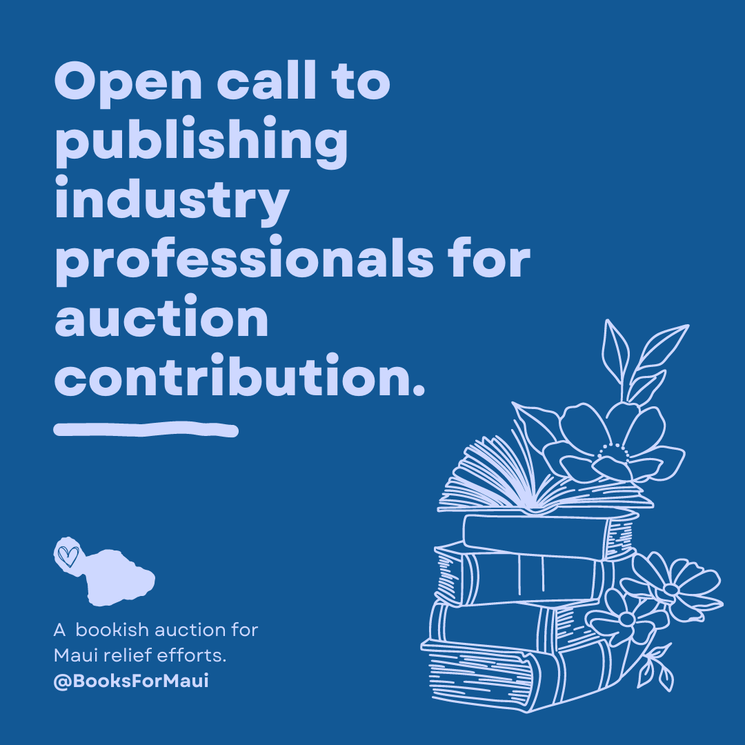 BOOKS FOR MAUI AUCTION: SEEKING DONATIONS
On 8/8, a wildfire swept through Lāhainā, Maui. It consumed hundreds of structures and destroyed families. As Kānaka Maoli authors/publishing professionals &amp; allies, we are reaching out to our #writingcommunity for kōkua (help) (🧵1/5)