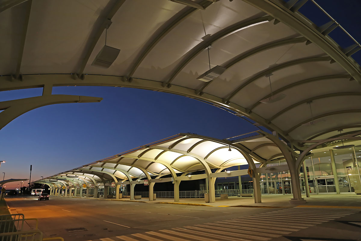 Enclos Tensile Structures is the industry leader in the design, engineering, manufacturing, and installation of tensile membrane structures for airports. Our structures are functional &amp; aesthetically pleasing, providing a unique experience for visitors. hubs.ly/Q01-Z3Z90