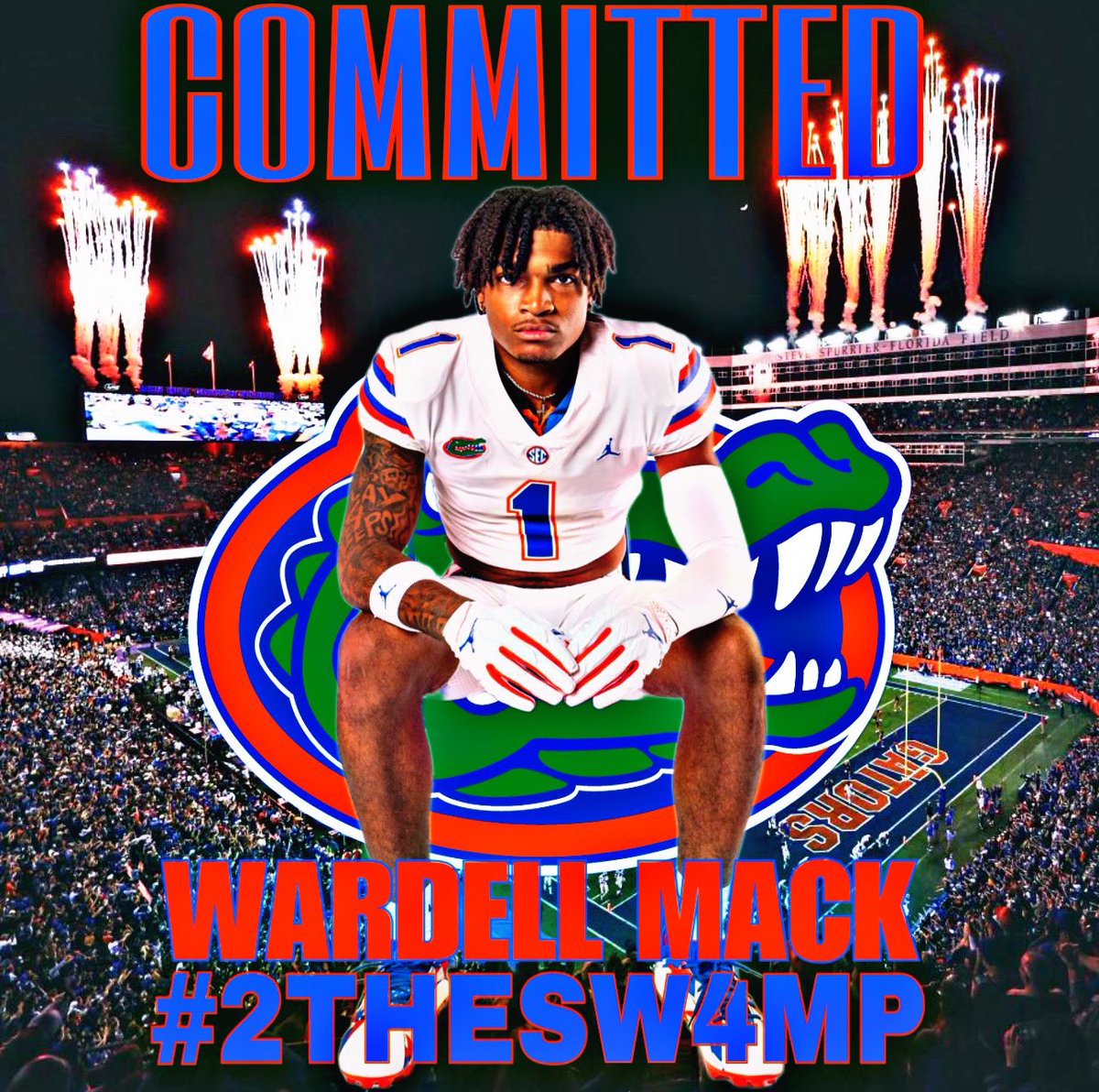 AceWade1's tweet image. 4-star DB Wardell Mack (@dell2litty) has committed to Florida! #2THESW4MP