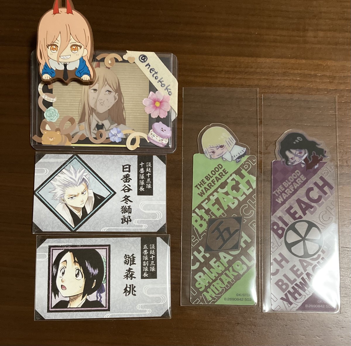 netokoko's tweet photo. 【交換・譲渡】BLEACH ブリーチ　名刺カードコレクション　ブックマークコレクション

譲→1枚目
求→同異種阿散井、定価＋送料

ブックマークはSD>等身の順に求めてます。ブックマーク⇄名刺の交換可能。
名刺日番谷は名刺雛森も併せてのお引き取りのみ。

※初回の方プロカ必読 https://t.co/sw4I1RfDil