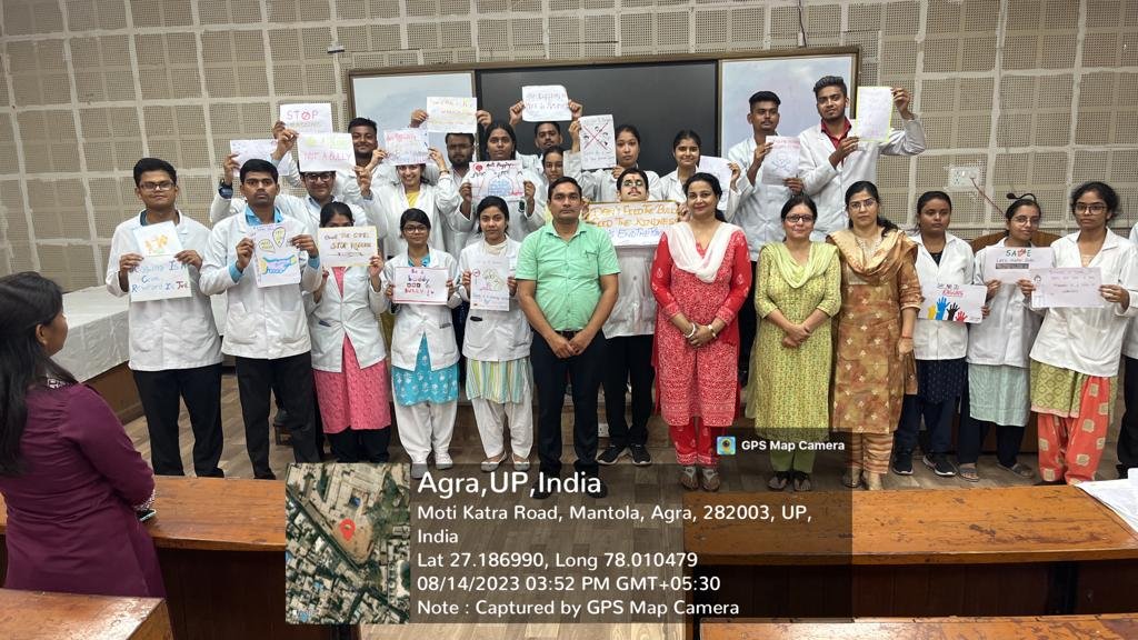 snmc_agra's tweet photo. As per the guidelines received from UGC, SNMC Agra is observing the Antiragging Week from 12th to 18th Aug 2023 under the patronage of Dr Prashant Gupta, Principal, SNMC, Agra and guidance of Dr SK Katheria, Chairman, Antiragging committee, SNMC, Agra. 
#MeUP #UPDGME https://t.co/82QDeBNJea