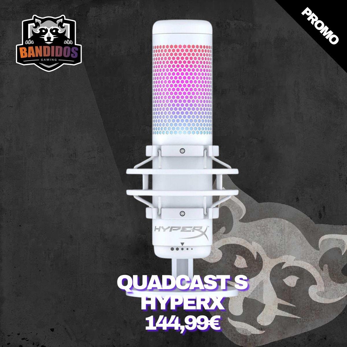 GamingBandidos's tweet image. Le QUADCAST S – HYPERX – BLANC – MICROPHONE POUR STREAMING est en promotion à 144,99€ au lieu de 199,99€ sur Bandidos Gaming ? 

bandidos-gaming.com/produit/quadca…

#QuadcastS
#HyperXGaming
#MicrophonePourStreaming
#QualitéAudioSupérieure
#DesignÉlégant