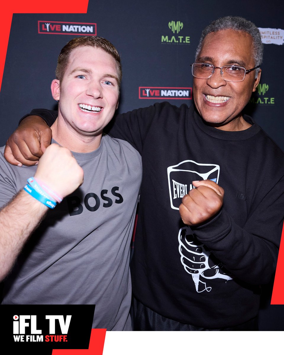 IFLTV's tweet photo. Two of the biggest inspirations in world boxing ππΌ
#IFLLive | #Boxing https://t.co/qWArfEQ82r