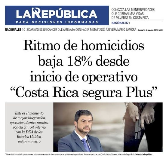 ¿Cómo va el país?

20- La lucha contra el crimen organizado y narcotráfico va por buen camino 1/.
-----------------------------
1/ Fuente: La República.