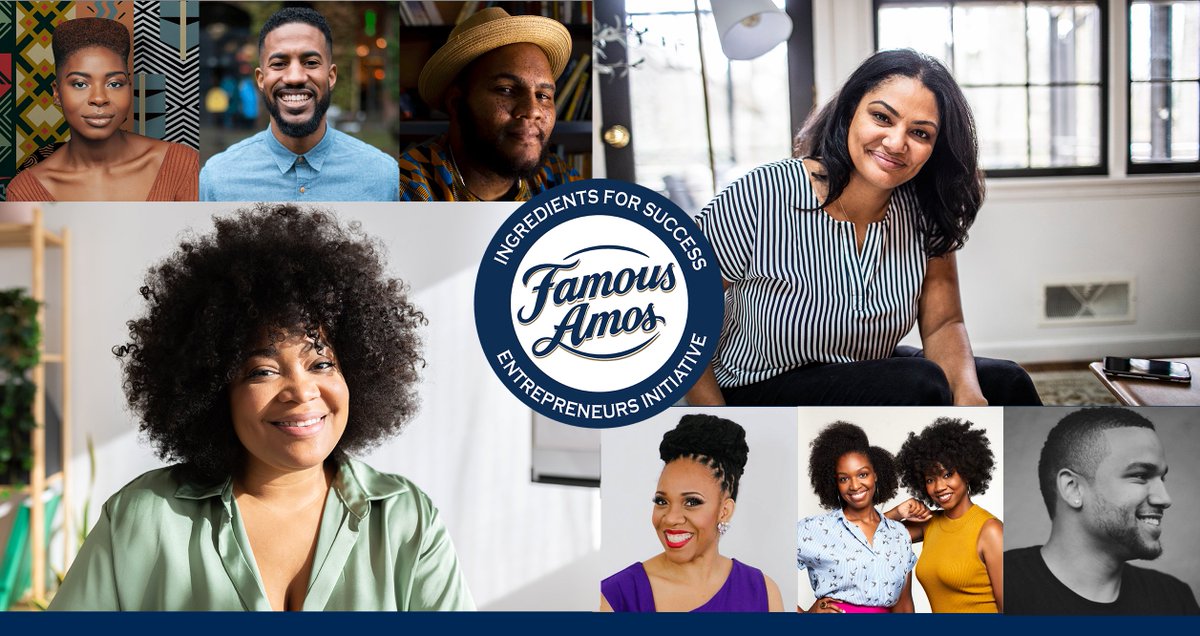 famousamosus's tweet image. Famous Amos is proud to announce the return of the #IngredientsForSuccess program. This annual initiative, inspired by the entrepreneurial spirit of Wally Amos, awards $150,000 in grants to Black-owned small businesses to support their growth. Learn more: rb.gy/va0nk
