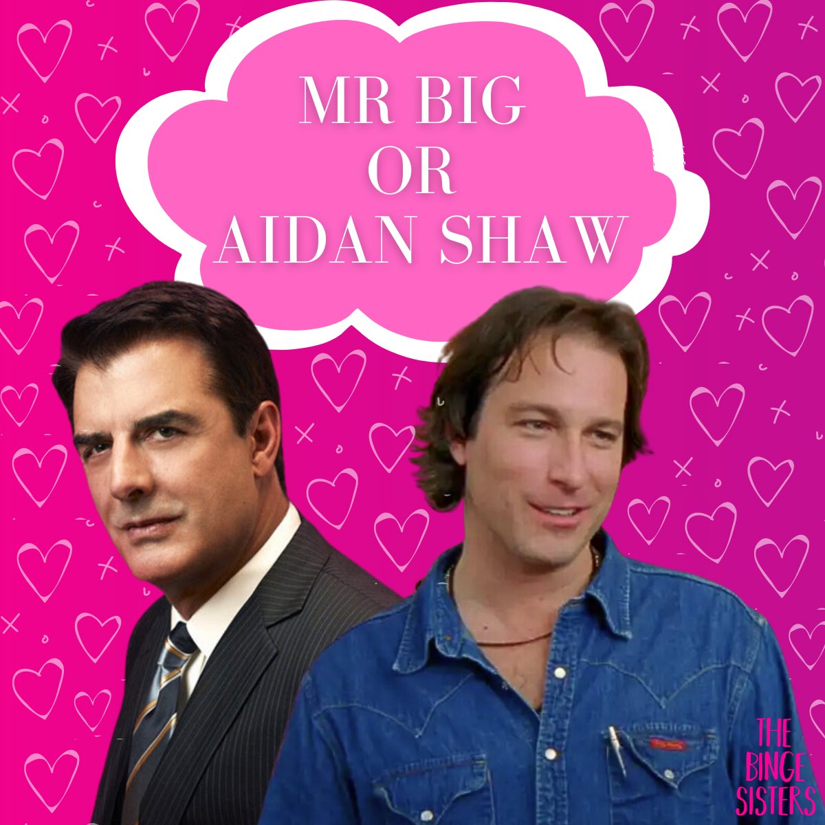 HeyBingers's tweet photo. Calling all Sex &amp; The City Fans 💗🍸💗

Are you team Big or team Aidan? 👀 Let us know👇

In our latest episode, we discuss ‘Sex and the City’s iconic love triangle between Carrie, Aiden &amp; Mr. Big and we dive into the new chapter series 'And Just Like That’!✨

Link in the bio🎧 https://t.co/SyBsbA5hpA
