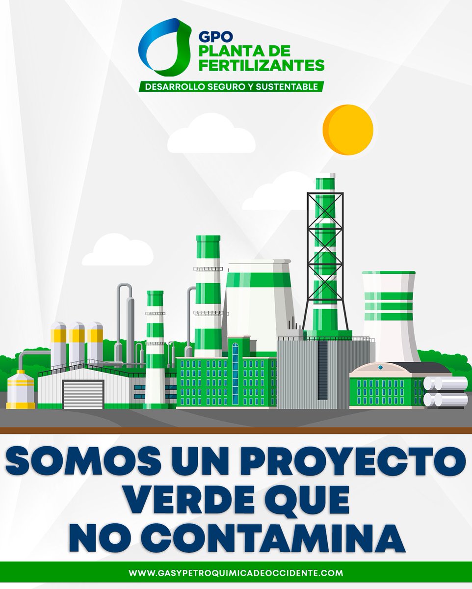En GPO Planta de Fertilizantes somos un proyecto verde que no contamina. Cumplimos con las normativas ambientales nacionales e internacionales e invertimos en programas de restauración para la bahía.
.
.
.
#GPOtopolobampo #PlantaDeFertilizantes #DesarrolloSeguroySustentable