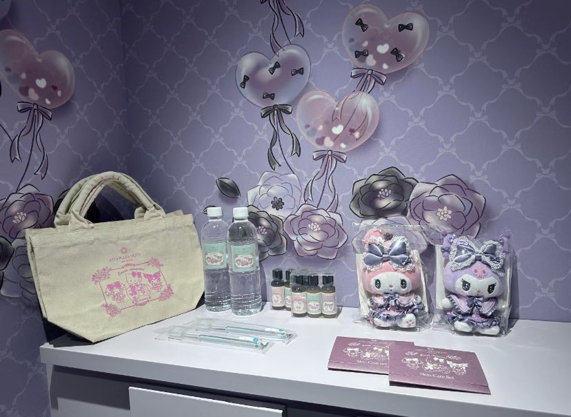 heartipink's tweet photo. what if we stayed at the my melody and kuromi hotel? https://t.co/8fRrXa9wsS