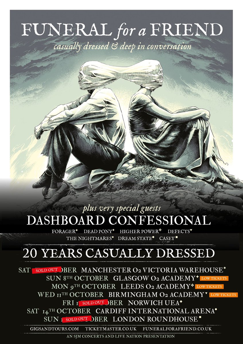 Funeral For A Friend (@ffaf_official) on Twitter photo We’re bringing out some of our favourite U.K. bands to join us and <a href="/dashboardmusic/">Dashboard Confessional</a> this October.
Limited tickets remaining at funeralforafriend.co.uk We’re bringing out some of our favourite U.K. bands to join us and <a href="/dashboardmusic/">Dashboard Confessional</a> this October.
Limited tickets remaining at funeralforafriend.co.uk