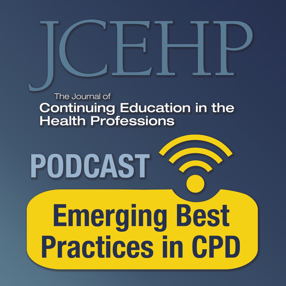 JCEHPonline's tweet photo. Attn #CPD and #MedEd community! listen and follow our new podcast series “Emerging Best Practices in CPD” on your favorite podcast app: https://t.co/8AKS6PMOhc #MedicalEducation #HCLDR #CMEchat @SACME_CPD @alliance4cehp https://t.co/V4T0Sijkwj