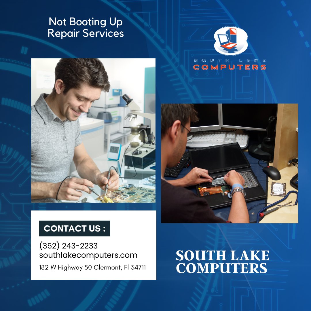 Is your computer giving you the dreaded black screen? 😟 Don't worry! South Lake Computers specializes in Not Booting Up Repair Services. We'll get your tech back on its feet! 💻✨ Visit our website for more details: southlakecomputers.com. 🌐
.
.
#southlakecomputers