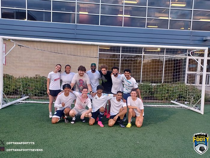 OttawaFooty7s's tweet photo. ABCDE FC beat boom Xhakalaka 7-3 in the finals to claim the division 4 Sunday Coed title.
Congratulations 🏆🎉
#ottawafootysevens #ottawa #winners #abcdefc https://t.co/aVQF30rt5L