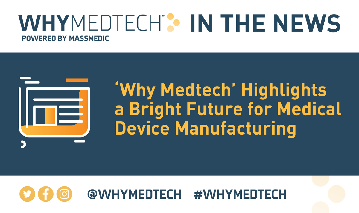 MassMEDICouncil's tweet photo. #WhyMedtech in the news! 📰 Check out this @MDDIonline feature, ‘Why Medtech’ Highlights a Bright Future for Medical Device Manufacturing.

Read the article here: https://t.co/Vh5QGERGlh

#massmedic #whymedtech #whymedtechstories #medtechcareers #medtechjobs #medicaltech #medtech https://t.co/C5y9wxcjf1