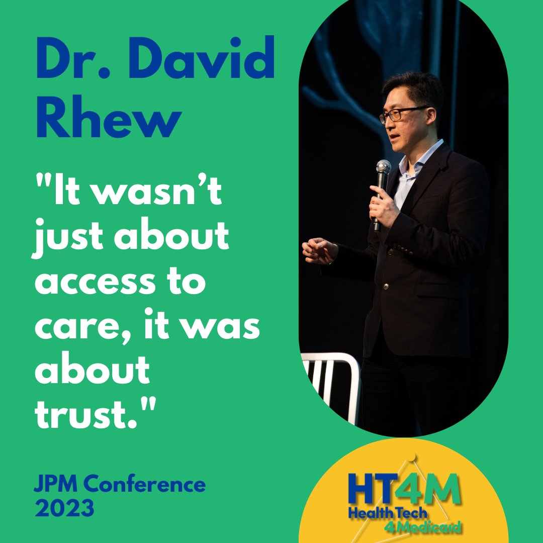 HT4Medicaid's tweet photo. During 2023's @JPmorgan "The Future of Medicaid Innovation Forum" we were honored to feature our #HealthEquityHero @drhew as a speaker. Stay tuned for more insights from last year's events as we get closer to 2024's event.
Want to partner with us?👉https://t.co/VmgINd0w6A https://t.co/chTjS2RdxI