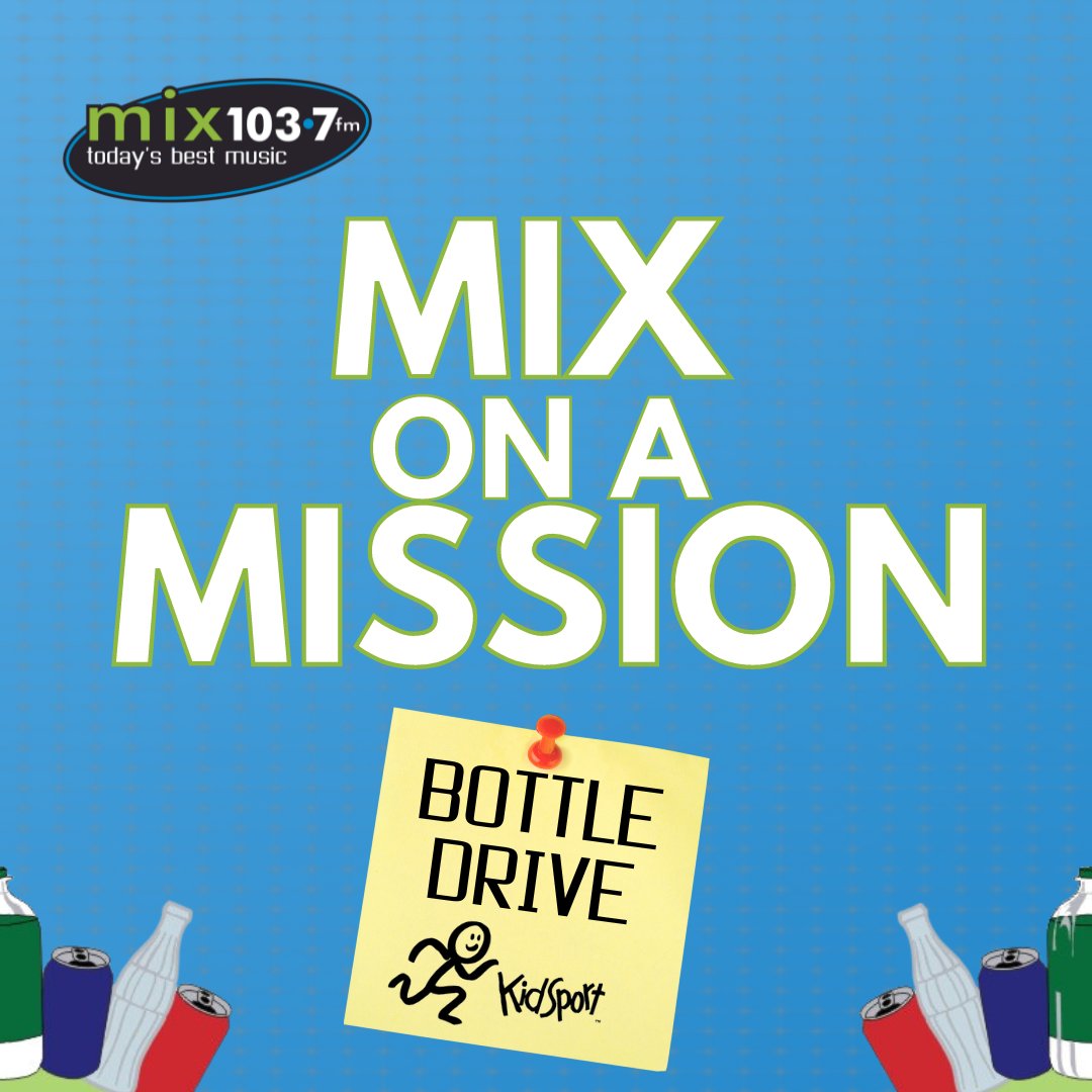 Mix on a Mission is all about giving back to our community, from helping local charities to volunteering at events!

This month, we’re coming around to collect your bottle donations in support of <a href="/KidSportWB/">KidSport WoodBuffalo</a>, helping all kids play sports! 

Signup on our website.