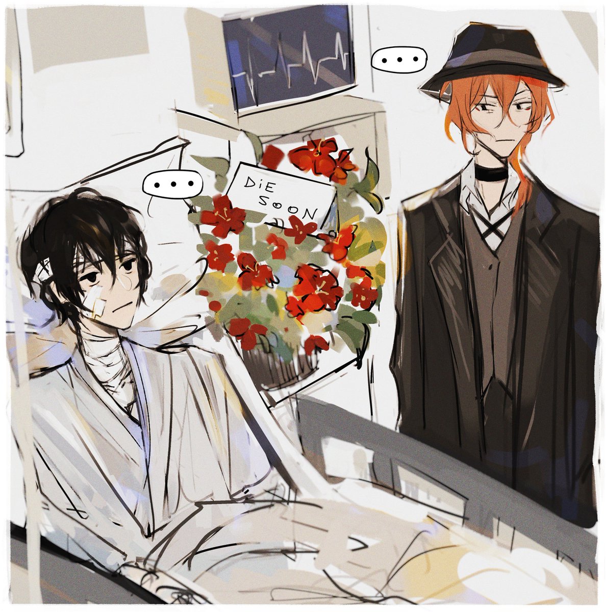 iztea_'s tweet image. losing the idgaf war (illustrated)