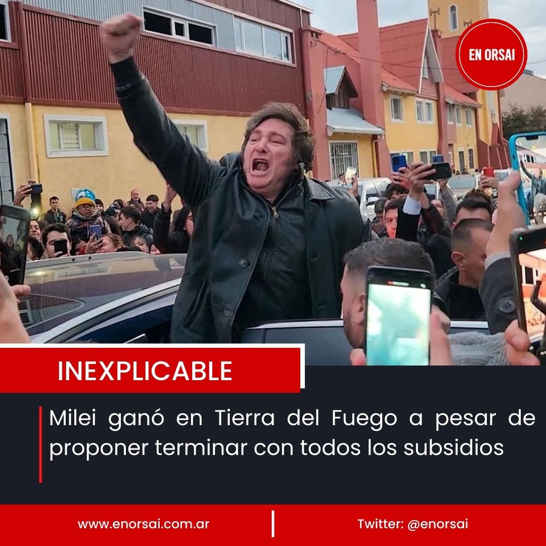 EnOrsai's tweet photo. INEXPLICABLE
Milei ganó en Tierra del Fuego a pesar de proponer terminar con todos los subsidios
https://t.co/GRpfF9kCPz https://t.co/Hnw0B92fyr
