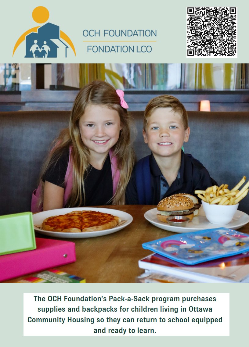 OCH_Foundation's tweet photo. Treat yourself to a dinner out with @moxies and help us help students. Donate to the OCH Foundation and help provide essential school supplies for kids returning to school this September. For every Kids Meals purchased, $2 will be donated to the #PackaSack program. https://t.co/elR6cbo0yN