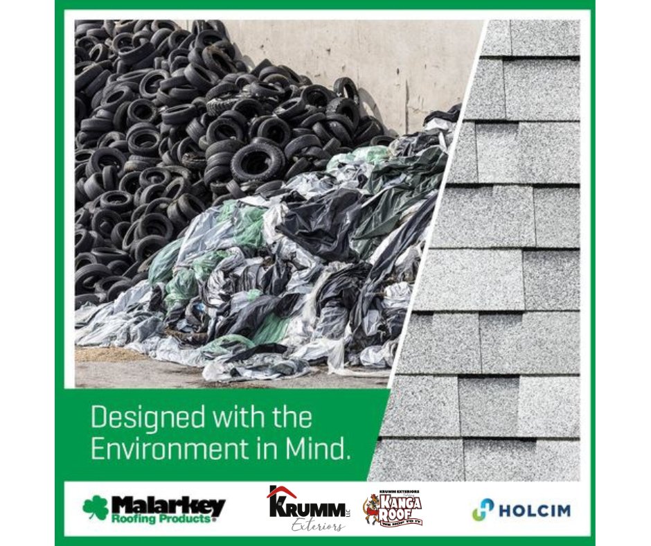 Each roof of Malarkey shingles diverts tires from the landfill.
#EcoFriendlyRoofing #SustainablePerformance #Upcycle #SustainableShingles #HopToIt
