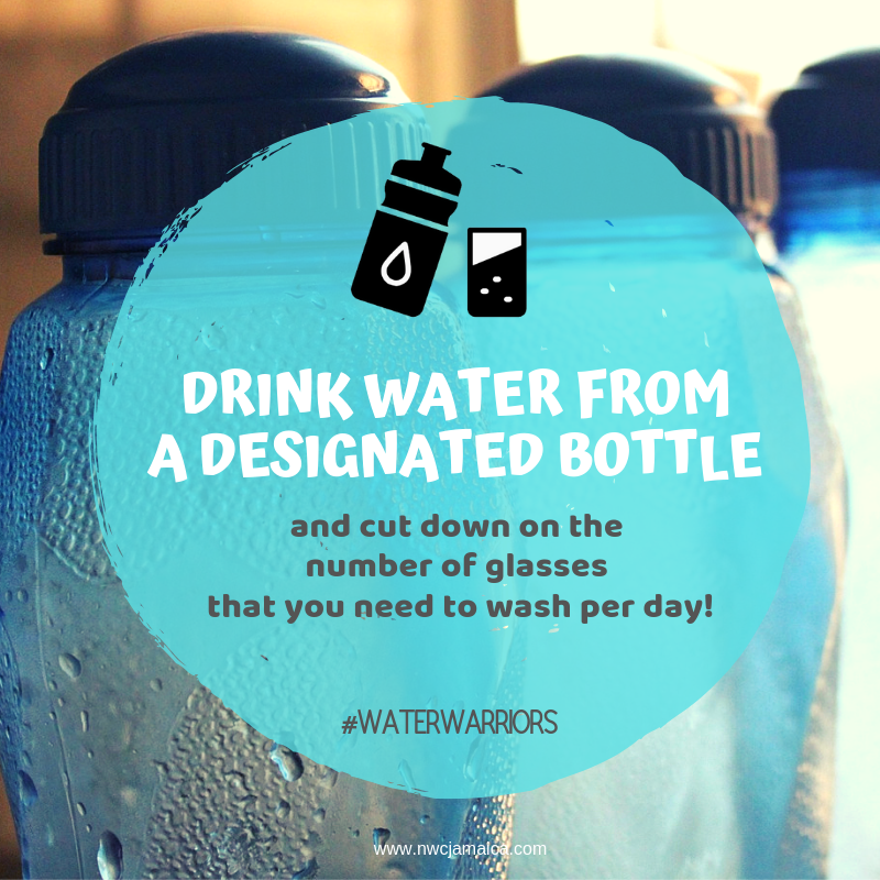 NWCjam's tweet photo. #WaterWarriors | Drink water from designated bottle and cut down on the number of glasses that you need to wash per day.
#TheTimeToConserveIsNow
#Conserve as #EveryDrops #Counts https://t.co/3GSSpMgGP7