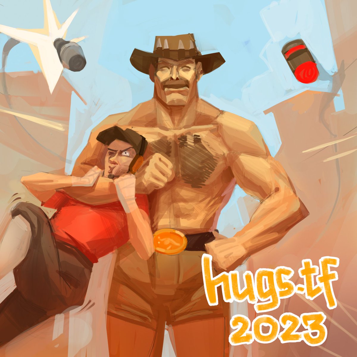 little piece of fanart I did for this year's <a href="/hugs_tf/">hugs.tf #hugs2023</a> !