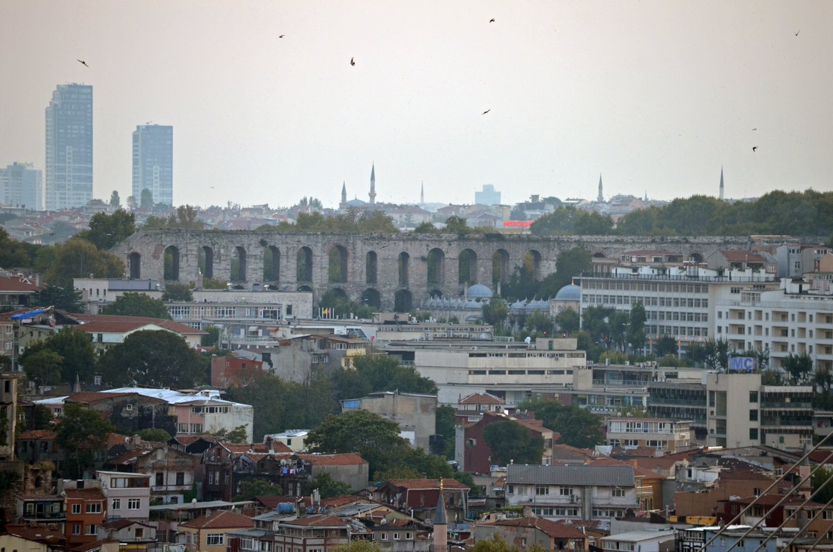 The Aqueduct of Valens, built in second half of 4th c., stretched across the valley east of the Holy Apostles between the City's Fourth and Third Hills. However it was not merely a bridge of arches, but an immense network that supplied Constantinople water for many centuries.