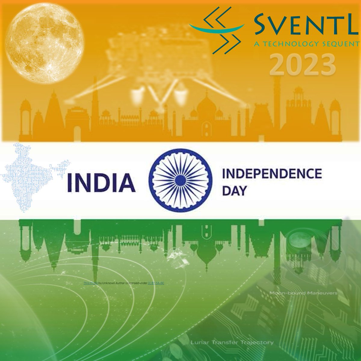 SVENTLAPAC's tweet photo. #IndependenceDay2023 #SVENTL #SemiconductorServices #India #semiconductors #Chandrayaan3 #electronics #VLSI https://t.co/ORn2c1pvvg