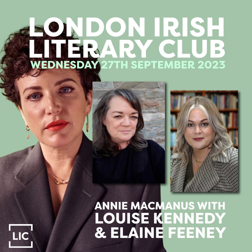 A different type of club for me… I’m going to be curating and hosting The London Irish Literary Club at @LDNIrishCentre - first night we have two of Ireland's finest contemporary novelists @KennedyLoulou and @elainefeeney16 - tickets here: londonirishcentre.ticketsolve.com/ticketbooth/sh…