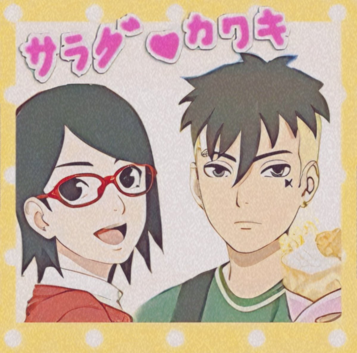 1000saheh's tweet photo. Kawasara ✌️❤️💙
#kawasara 
#kawaki
#sarada
#カワサラ https://t.co/1hX7R7gBSS